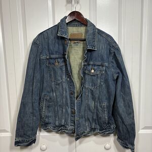 VTG Old Navy Denim Jacket Women's L Blue Jean Classic Y2K Casual Western Boho